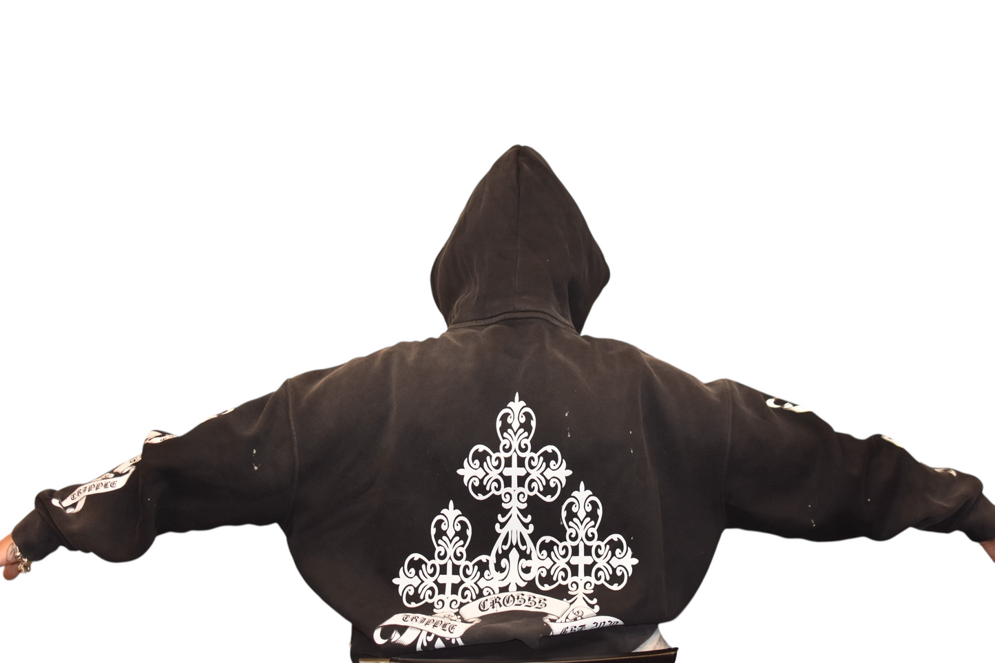 Crosss Ribbon Hoodies