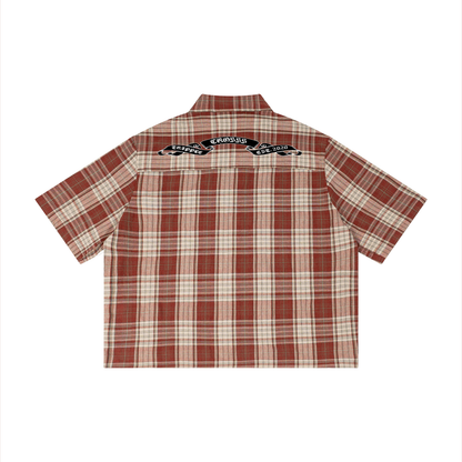 Button up Plaid T-Shirt