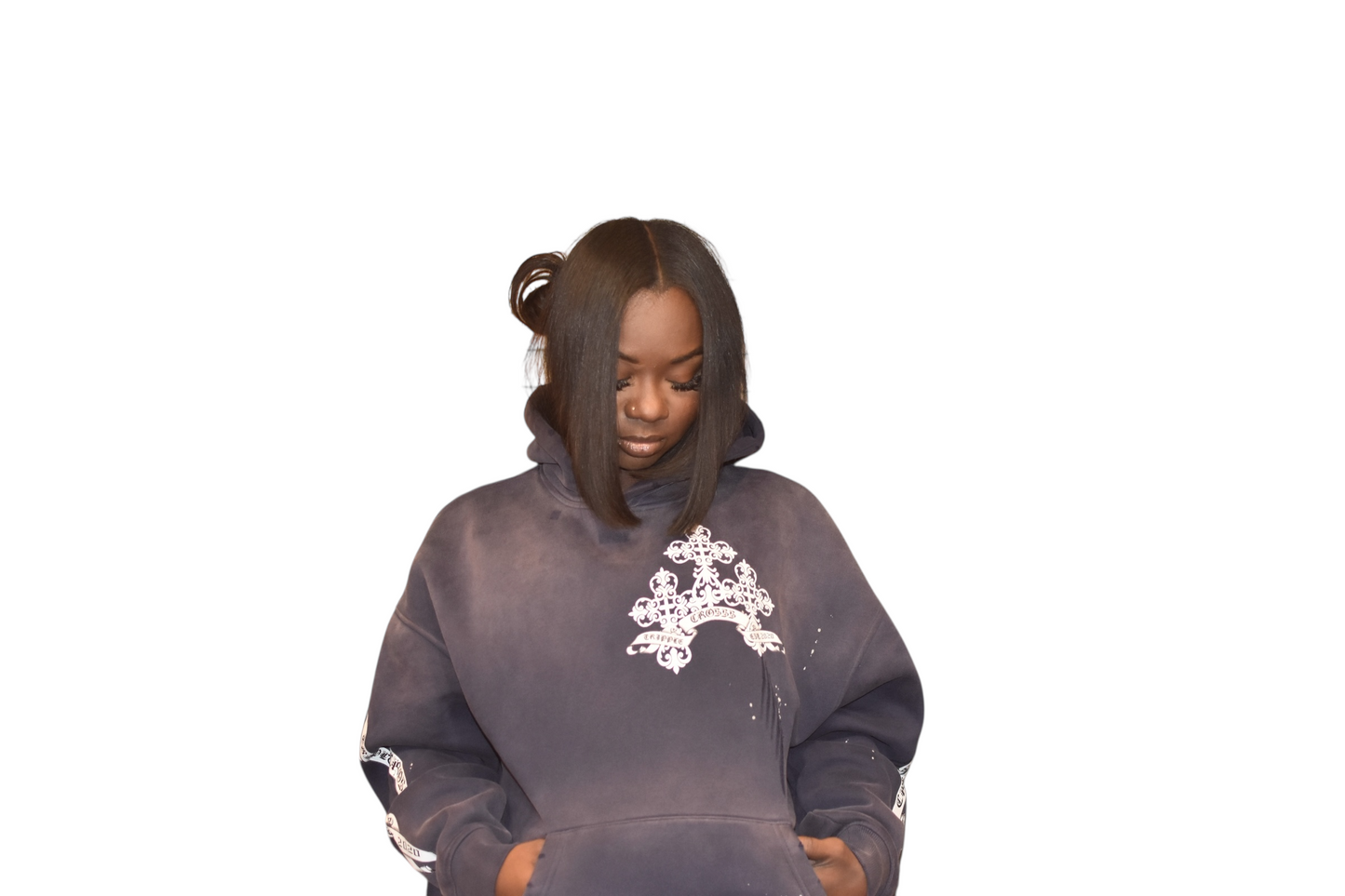 Crosss Ribbon Hoodies