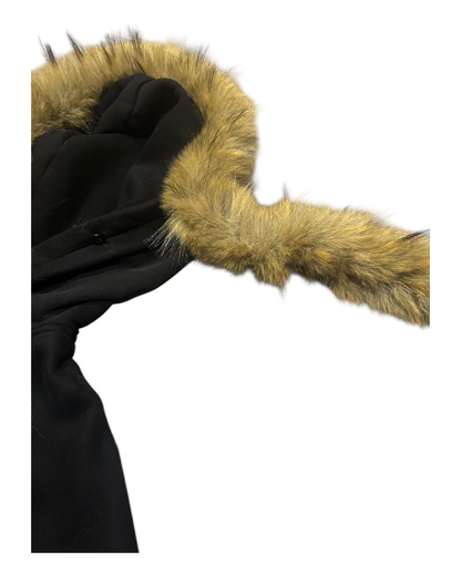 Crosss Detachable Faux-Fur Bomber Hoodie