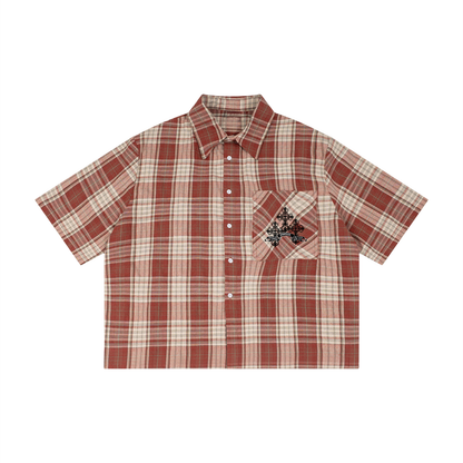 Button up Plaid T-Shirt