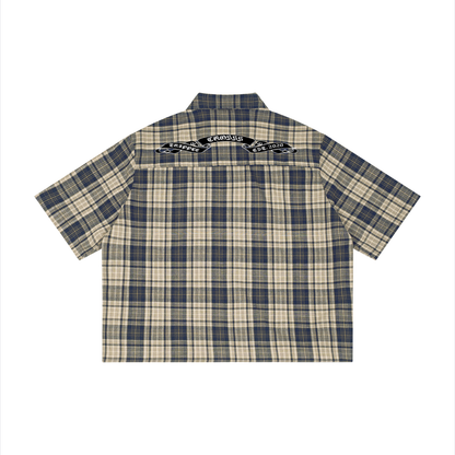Button up Plaid T-Shirt