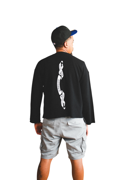Waffle Knitted Long-Sleeve