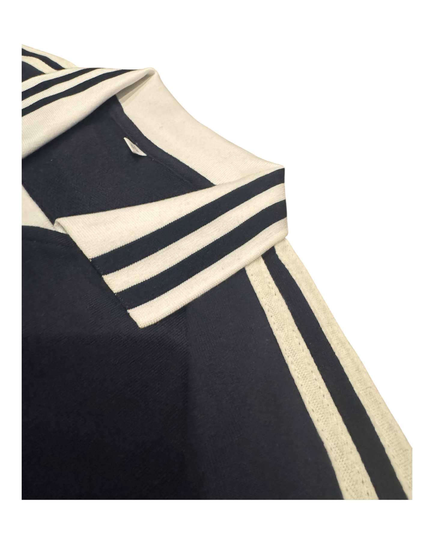 Crosss Striped Collared Sweatshirt